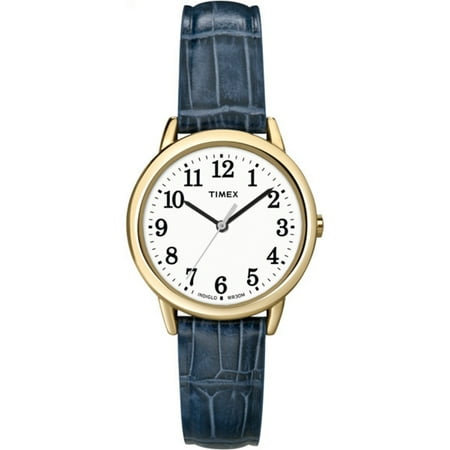 - Women's South Street Watch, Blue Croco Pattern Leather Strap