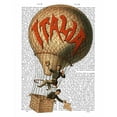 thumbnail image 2 of Fab Funky 20x24 Gold Ornate Wood Framed with Double Matting Museum Art Print Titled - Italia Hot Air Balloon, 2 of 4