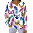 thumbnail image 3 of TaTaai Hoodies Shirts for Women Early Fall Long Sleeve Tops Vintage Graphic Outfits Tops Fashion Pullover Tees Gift, 3 of 6