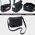 thumbnail image 6 of Sunyuer Washed Denim Crossbody Bag for Women, Vintage Multi Pocket Shoulder Handbag, Casual Lightweight Large Capacity Messenger Bag, Adjustable Strap Daily Travel Purse, 6 of 8