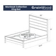 thumbnail image 7 of Grain Wood Furniture Montauk King Bed Pine Wood with Rustic Walnut Finish, 7 of 7