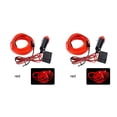 thumbnail image 3 of relayinert Car Interior Lighting LED Strip Car LED Wire Rope Tube Line flexible Neon Light Car Decor Light Red 2Set, 3 of 5