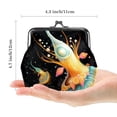 thumbnail image 2 of Sea Slug Stylish Coin Purse with 0.7 Microfiber and Zinc Alloy Jaws - 4.3x4.7 in/11x12 cm Size, 2 of 7