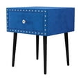 thumbnail image 6 of 2pcs Nightstand With 1 Drawer, Modern Velvet Night Stand With Rivet, 17.7 Inch Bedside Table Cabinet, End Table Dresser For Bedroom Living Room, 6 of 9