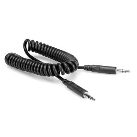 UPC: 0728736049154 | Hosa CMM-105C Coiled Stereo Interconnect Cable  3.5mm TRS Male to Same – 5 ft.