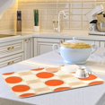 thumbnail image 6 of Yayeee Dish Drying Mat for Kitchen Counter 18"x24" Microfiber Absorbent Pad, Orange Geometric Circles, 6 of 7