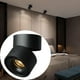 thumbnail image 3 of de tejado Bombillas de riel ajustables Lámpara empotrada colgante de montaje en superficie cromada Tienda Tiendas de oficina Pasillo Negro 7W Yinane Focos de techo, 3 of 8