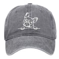 thumbnail image 3 of Washed Baseball Cap With French Embroidery For Outdoor Casual Wear - Visors Hat 2 Product Classification, 3 of 3