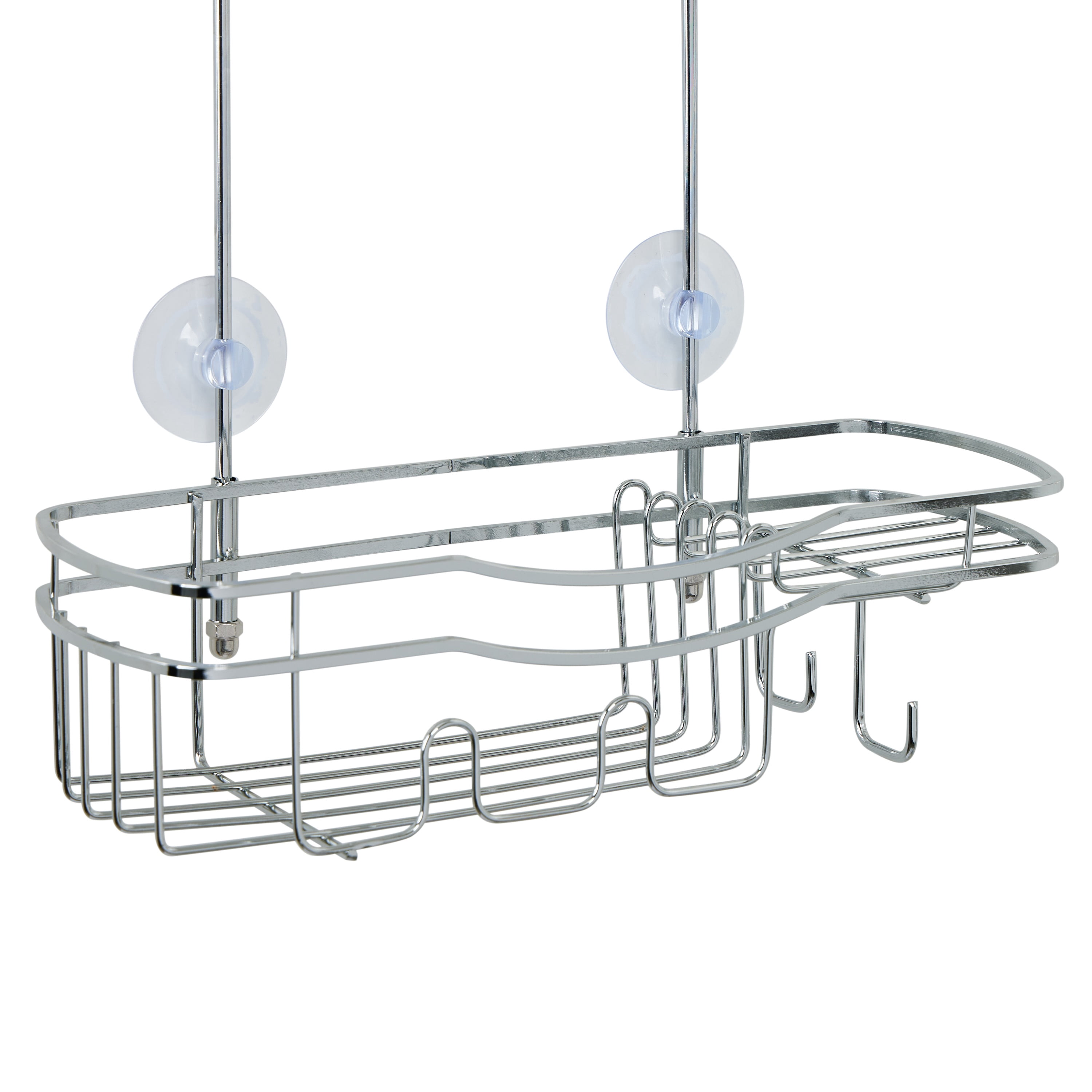 Bath Bliss Ultimate Adhesive Shower Caddy in Chrome
