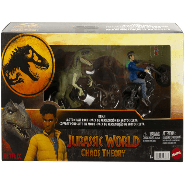 Figura De Acción De Kenji MATTEL De Jurassic World Teoría Del Caos Dinosaurios Y Motocicleta