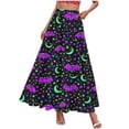 thumbnail image 4 of Edvintorg Womens Winter Skirts Plus Size Fashion Printed High Waisted Casual Maxi Skirt with Pockets Halloween Costumes for Women, 4 of 5