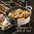 thumbnail image 4 of Anolon EverLast Ceramic Nonstick Cookware Set Clad Induction Pots and Pans, 11 Piece, Stainless Steel, 4 of 11