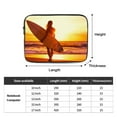 thumbnail image 3 of sunset hawaii surfer girl 17 inch Portable Laptop Sleeve Compatible with MacBook Air Notebook Computer Case for Men Women College School Students, 3 of 7