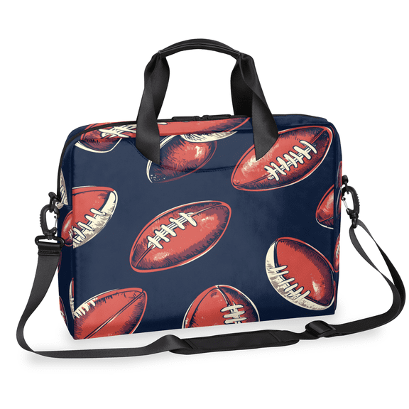 Herdesigns Football Laptop Bag for Women Men, Computer Case Briefcase Messenger Bags, 15-15.6 inch Laptop Sleeve Shoulder Bag