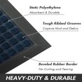 thumbnail image 4 of JUNWELL Outdoor Mat Non Slip Door Mat 17”x30” Front Door Mats Absorbent Rubber Welcome Mat Low Profile Dirt Trapper Entry Rug Heavy Duty Durable Outdoor Doormat Checker Grey, 4 of 9