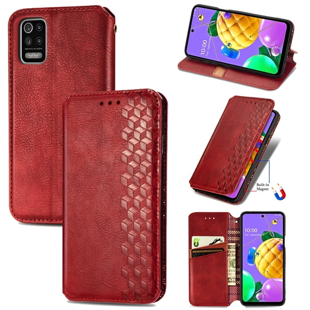 Case for LG K52 Cover Magnetic Protective Wallet Flip Case
