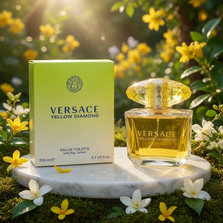 Versace Yellow Diamond Eau de Toilette Spray, 6.7 oz, Feminine