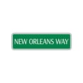 thumbnail image 1 of New Orleans Way Aluminum Metal Novelty Street Sign Cave Bar Décor Wall Gift 4x18, 1 of 1