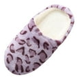 thumbnail image 2 of Women Cozy Slippers Slip on Fuzzy House Slippers Memory Foam Slippers Outdoor Indoor Warm Shoes, 2 of 5