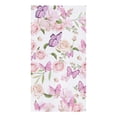 thumbnail image 3 of Flowers Butterfly Pink Microfiber Towel Absorbent Kitchen Cleaning Cloth Dish Towel Household Cleaning Towel, 3 of 7