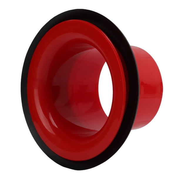 Realzador de batería ABS Caucho Bombos Accesorios de refuerzo de bombo con adhesivo protector de apertura Rojo
