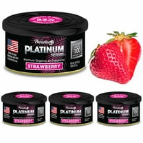 4 Pc Paradise Platinum Organic Air Freshener Fiber Can Lasting Scent Strawberry