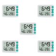 thumbnail image 3 of Kearding Alarma digital de escritorio Ángulo de plástico ajustable Proyector de 7,48 pulgadas Reloj Interior Dormitorio Oficina Hotel Higrómetro Type2 NO2 Kearding CBP435213, 3 of 5