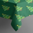 thumbnail image 3 of Green Christmas Tree Pattern Rectangle Tablecloth 60"x84",Waterproof Polyester Rectangle Table Cloth, Wipeable Spillproof Polyester Tablecloth for Dining, Camping, Indoor and Outdoor, 3 of 5