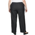 thumbnail image 2 of Alfred Dunner Women's Plus Size Black Denim Comfort Waistband Pant, 2 of 3