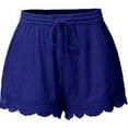 thumbnail image 2 of Orqqct Women Drawstring Lace Trim Summer Casual Yoga Lounge Shorts S-5XL, 2 of 4