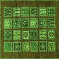 thumbnail image 1 of Ahgly Company Indoor Square Abstract Green Modern Area Rugs, 8' Square, 1 of 4