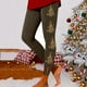 thumbnail image 1 of MKLEKYY Leggings deportivos para mujer, mallas huecas informales con estampado navideño para mujer, mallas deportivas para fitness, pantalones de yoga 1954, 1 of 4