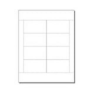 Hamilco Blank Business Cards Card Stock Paper White Mini Note Index  Perforated Cardstock for Printer Heavy Weight 80 lb 3 1/2 x 2 100 Sheets  1000 Cards 