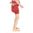 thumbnail image 3 of Girl's Hawaiian Athletic Sportswear Leggings with Pockets in Red Size L, 3 of 5