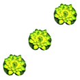 thumbnail image 4 of QualitChoice Artificial Lotus Replacement Simulation Outdoor Garden Park Pond Pool Photography Fake Water Flower Decor Green 3PCS, 4 of 6