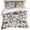 Black, variant on Retro Spring Floral Bedding 3 Piece Duvet Cover Set Twin Size, Summer Botanical Vintage Farmhouse Soft Microfiber Comforter Cover with Zipper Closure & Pillowcases, FadeResistant Quilt Cover
