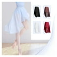 thumbnail image 2 of Ballet Wrap Skirt Chiffon Ballet Skirt Sheer Dance Skirt Waist Adjustable Buckle Skirt, 2 of 7