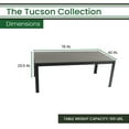 thumbnail image 5 of Tucson Aluminum Faux Wood Top Table, 5 of 5