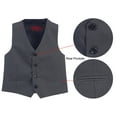 thumbnail image 2 of Gioberti Boy's 4 Button Formal Suit Vest, 2 of 5