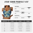 thumbnail image 5 of Uemuo Hawaiian Style Pattern Women's Sports Bra - High Impact Support, Breathable, and Comfortable Athletic Bra for Running, Yoga, and Workouts, 5 of 9