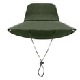 thumbnail image 5 of Toddler Boys Girls Bucket Hat Summer Wide Brim Outdoor Sun Hat For Toddler Baby Kids Fishing Hat UPF 50+ Breathable Sun Hat Beach Hat Gibobby,3-10 Years,AG, 5 of 6
