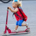 thumbnail image 2 of Pink Folding Aluminum 2 Wheel Kids Kick Scooter Adjustable Height LED Light Up, 2 of 10
