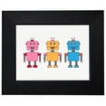 thumbnail image 1 of Cartoon Robots - Three Cute Colorful Framed Print Poster Wall or Desk Mount Options, 1 of 5