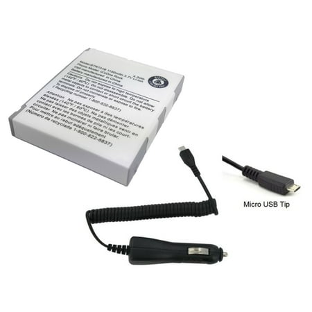 World Star™ Standard Replacement Battery BTR731B 1150mAh for Casio G'zOne Rock C731 with MicroUSB Car Charger in Non-Retail Pack with 2-Year Limited