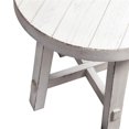thumbnail image 2 of Table d'Appoint Ronde Moderne de Style Ferme, Blanche, à Pieds Évasés, 2 of 5