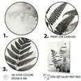 thumbnail image 3 of Designart "Serenity In Black Ferns" Ferns Floater Framed Wall Art Living Room, 3 of 5