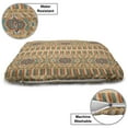 thumbnail image 3 of Tribal Pet Bed, Secret Tribe Pattern in Bohemian Style, Chew Resistant Pad for Dogs and Cats Cushion with Removable Cover, 24" x 39", Apricot Orange and Teal, by Ambesonne, 3 of 4