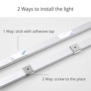 Yi Lighting 12 Under Cabinet LED Light Bar Kits Plug in for Kitchen Cabinets Counters Bookcases Cold White (1-Bar-Kit)
