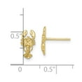 thumbnail image 2 of FJC Finejewelers 10 kt Yellow Gold Button 2-D Lobster Post Earrings 10 mm x 5 mm, 2 of 6