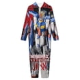 thumbnail image 3 of Mobile Suit Gundam Hooded Union Suit One Piece Pajama Outfit PJs Sleepwear, 3 of 7